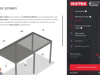 Application mobile ISOTRA pergola